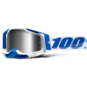 100% 2022 Racecraft 2 Isola Crossbril (Lens: Spiegel Zilver)