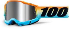 100% 2022 Accuri 2 Sunset Flash Crossbril Oranje / Blauw (Lens: Spiegel Zilver)