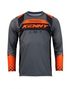Kenny 2024 Track Focus Jeugd Crossshirt Oranje / Zwart