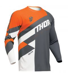 Thor 2024 Sector Checker Crossshirt Antraciet / Oranje