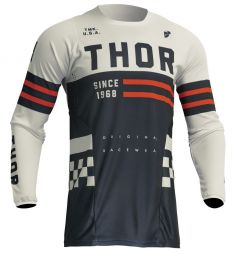 Thor 2024 Jeugd Pulse Combat Crossshirt Midnight / Wit maat L
