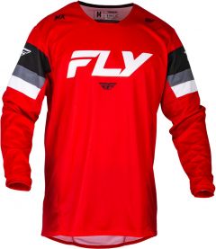 Fly Racing 2024 Kinetic Prix Crossshirt Rood / Grijs / Wit