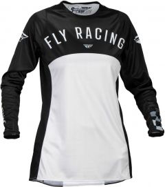 Fly Racing 2024 Lite Lady dames Crossshirt Zwart / Licht Grijs