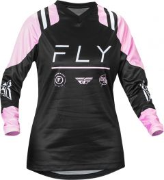 Fly Racing 2024 F-16 Lady dames Crossshirt Zwart / Lavender