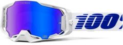 100% 2022 Armega Izi Crossbril Blauw / Wit (Lens: HiPER Blauw)