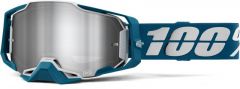 100% 2022 Armega Albar Crossbril (Lens: Zilver Spiegel)