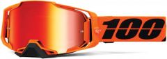 100% 2022 Armega CW2 Crossbril Oranje / Zwart (Lens: Goud Rood)