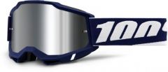 100% 2022 Accuri 2 Mifflin Crossbril Donker Blauw / Wit (Lens: Spiegel Zilver)