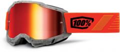100% 2022 Accuri 2 Schrute Crossbril Grijs / Oranje (Lens: Spiegel Rood)