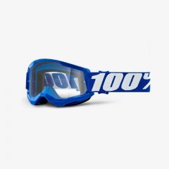 100% 2022 Strata 2 Jeugd Crossbril Blauw (Lens: Helder)