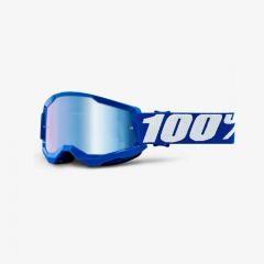 100% 2022 Strata 2 Jeugd Crossbril Blauw (Lens: Blauw)
