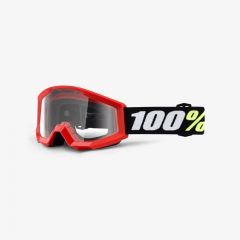 100% 2022 Strata 2 Mini Crossbril Grom Rood (Lens: Helder)