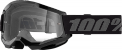 100% 2023 Fall Strata 2 Crossbril Zwart (Lens: Helder)