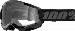 100% 2023 Fall Strata 2 Jeugd Crossbril Zwart (Lens: Helder)