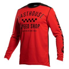 Fasthouse 2022 Carbon Crossshirt Rood / Zwart maat M