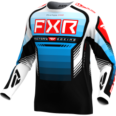FXR 2024 Clutch Pro MX Crossshirt Blauw / Rood / Zwart