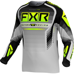FXR 2024 Clutch Pro MX Crossshirt Grijs / Fluor Geel