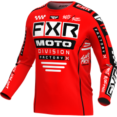 FXR 2024 Podium MX Jeugd Crossshirt Rood / Zwart